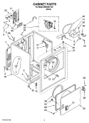 Part Location Diagram of 279844 Whirlpool PANEL