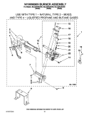 W10096909 BURNER ASSEMBLY Diagram and Parts List for MLE20PNAGWO  Maytag Washer Dryer Combo
