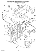 Part Location Diagram of WP3953146 Whirlpool Washer Timer Control (60 Hz.) (Motor