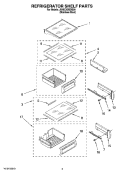 Part Location Diagram of 2256255 Whirlpool TRIM-SHELF