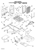 UNIT PARTS Diagram and Parts List for MSD2550VEU00  Maytag Refrigerator