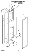 FREEZER DOOR PARTS Diagram and Parts List for JS42CXDBDB00  Jenn-Air Refrigerator