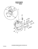 DOOR PARTS Diagram and Parts List for MFS18PDFTS  Maytag Washer