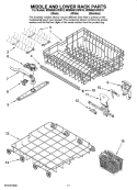 Part Location Diagram of 99003476 Whirlpool Rack Stopper - Blue