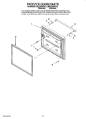 FREEZER DOOR PARTS, OPTIONAL PARTS Diagram and Parts List for JBR2286KES12  Jenn-Air Refrigerator