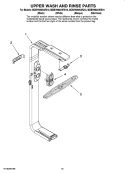 UPPER WASH AND RINSE PARTS, OPTIONAL PARTS (NOT INCLUDED) Diagram and Parts List for MDBH980AWB10  Maytag Dishwasher