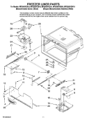 FREEZER LINER PARTS Diagram and Parts List for MFI2569VEA10  Maytag Refrigerator