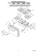 Part Location Diagram of WPW10119657 Whirlpool Freezer Door Handle