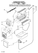 Part Location Diagram of WPW10190929 Whirlpool Refrigerator Ice Mold