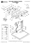 Part Location Diagram of 8579712 Whirlpool Panel, Control (White (Include
