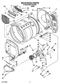 BULKHEAD PARTS Diagram and Parts List for MDG17CSAWW1  Maytag Dryer