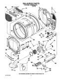 BULKHEAD PARTS Diagram and Parts List for MDE25PRAZW0  Maytag Dryer