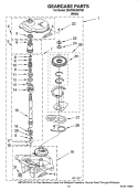 GEARCASE PARTS, OPTIONAL PARTS (NOT INCLUDED) Diagram and Parts List for 2DATW4305TQ0  Admiral Washer