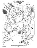 BULKHEAD PARTS Diagram and Parts List for MDE17CSAZW1  Maytag Dryer