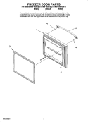 FREEZER DOOR PARTS Diagram and Parts List for MBF1956KEB11  Maytag Refrigerator
