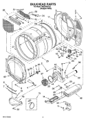 BULKHEAD PARTS Diagram and Parts List for MEDZ400TQ2  Maytag Dryer