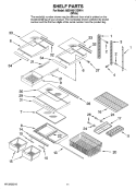 SHELF PARTS Diagram and Parts List for ABB1921DEW14  Amana Refrigerator