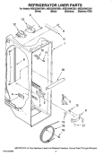 Part Location Diagram of WP2256126 Whirlpool Refrigerator Water Dispenser Reservoir Tubing