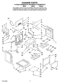 CHASSIS PARTS Diagram and Parts List for MERH865RAQ13  Maytag Range