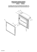 FREEZER DOOR PARTS Diagram and Parts List for MBL2255KES12  Maytag Refrigerator