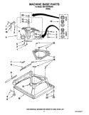MACHINE BASE PARTS Diagram and Parts List for MAT14PRAWW1  Maytag Washer