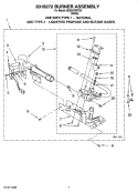 8318272 BURNER ASSEMBLY, OPTIONAL PARTS (NOT INCLUDED) Diagram and Parts List for MGD5700TQ0  Maytag Dryer