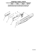 Part Location Diagram of W10197307 Whirlpool Control Panel - Black
