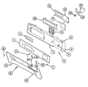 CONTROL PANEL (DRYER) Diagram and Parts List for MLG19PDAEW  Maytag Washer Dryer Combo