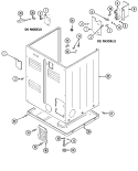 CABINET - REAR Diagram and Parts List for MDE10CSAKL  Maytag Dryer