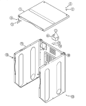CABINET - FRONT (UPPER) Diagram and Parts List for MUG15MNAWW  International Dryer