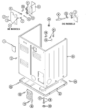 CABINET - REAR Diagram and Parts List for MDE10PDEGL  Maytag Dryer