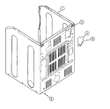 CABINET - REAR Diagram and Parts List for MDE14PDAGW  Maytag Dryer