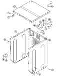 CABINET - FRONT (UPPER) Diagram and Parts List for MUE15PDAYW  Maytag Dryer