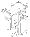 CABINET - FRONT (LOWER) Diagram and Parts List for MLG15PDAWQ  Maytag Dryer