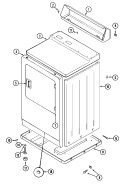 CABINET (FRONT) Diagram and Parts List for MDE10DAACW  Maytag Dryer