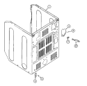 CABINET - REAR (DRYER) Diagram and Parts List for MLG19PDDGW  Maytag Dryer