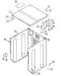 CABINET - FRONT (DRYER) Diagram and Parts List for MLE19PRAYW  Maytag Washer Dryer Combo