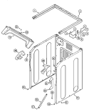 CABINET - FRONT (LOWER) Diagram and Parts List for MLG15PRAXW  Maytag Dryer