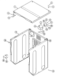 CABINET - FRONT (UPPER) Diagram and Parts List for MLG15PRAXW  Maytag Dryer