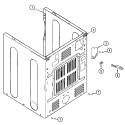 CABINET - REAR Diagram and Parts List for MDE16CSAKA  Maytag Dryer