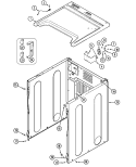 CABINET - FRONT Diagram and Parts List for MDE16PDAYQ  Maytag Dryer