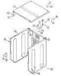 CABINET - FRONT (UPPER) Diagram and Parts List for MLG15PDAXA  Maytag Dryer