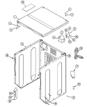 CABINET - FRONT (DRYER) Diagram and Parts List for MLG19PDAEW  Maytag Washer Dryer Combo