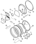 TUMBLER Diagram and Parts List for MDE14PDADW  Maytag Dryer