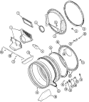 TUMBLER Diagram and Parts List for MLE23PDAYQ  Maytag Dryer