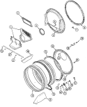 TUMBLER Diagram and Parts List for MLG15PDAWQ  Maytag Dryer