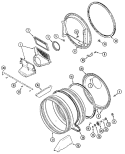 TUMBLER Diagram and Parts List for MLG15PDAXA  Maytag Dryer