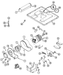 MOTOR DRIVE Diagram and Parts List for MDE12CSAGW  Maytag Dryer