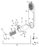 HEATER (A3 SERIES OR LATER) Diagram and Parts List for MDE27CSACW  Maytag Dryer