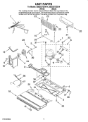 UNIT PARTS Diagram and Parts List for ABB2527DEW14  Amana Refrigerator